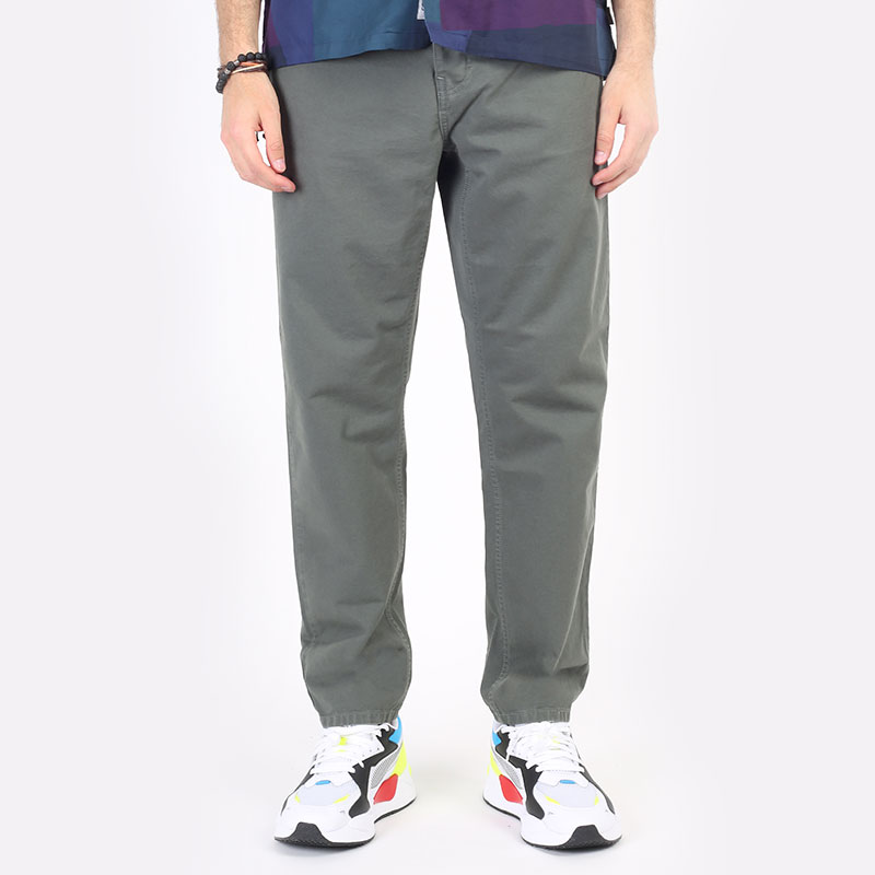 мужские зеленые брюки Carhartt WIP Newel Pant I026514-thyme - цена, описание, фото 4